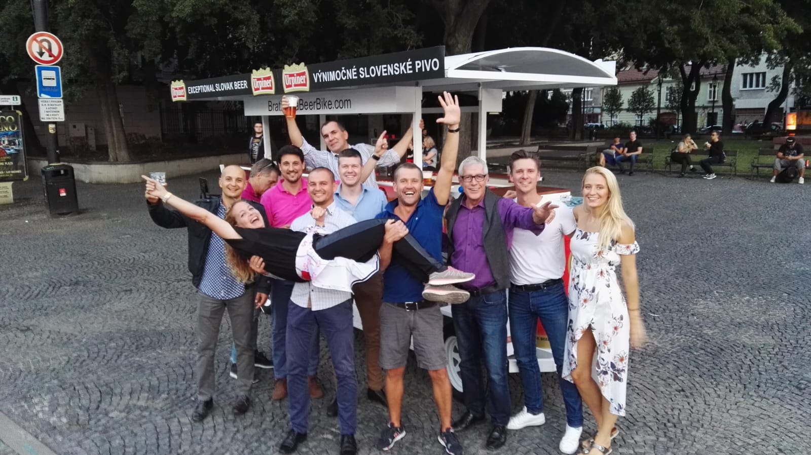 Beer bike group